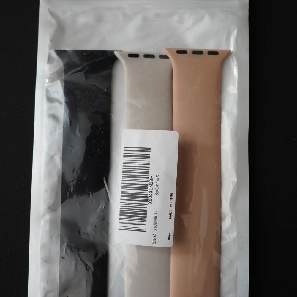 Apple Watch Silicone Band Set – 3 Colors (38 / 40 / 41mm, Small)